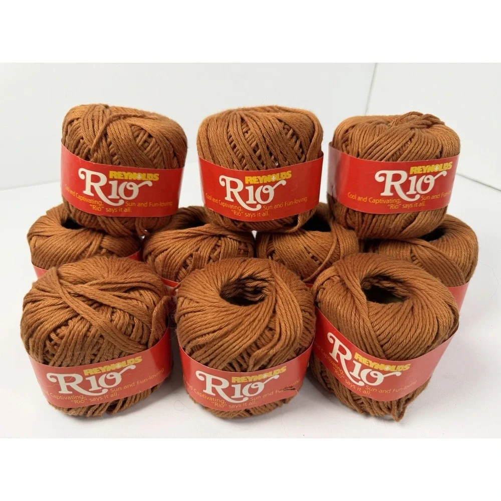 Reynolds Rio 100% Cotton Yarn 8 Ply 50g Each 10 Balls